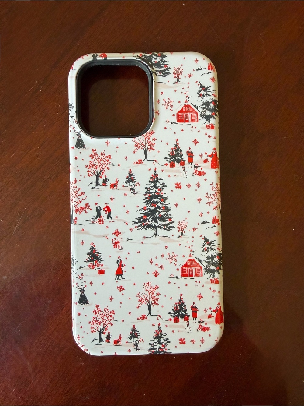 Winter Village Red & White iPhone 14 Pro Max Case - Casely